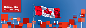 Twitter version of the National Flag of Canada Day