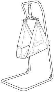 Figure 4: a baby hammock hanging from a stand