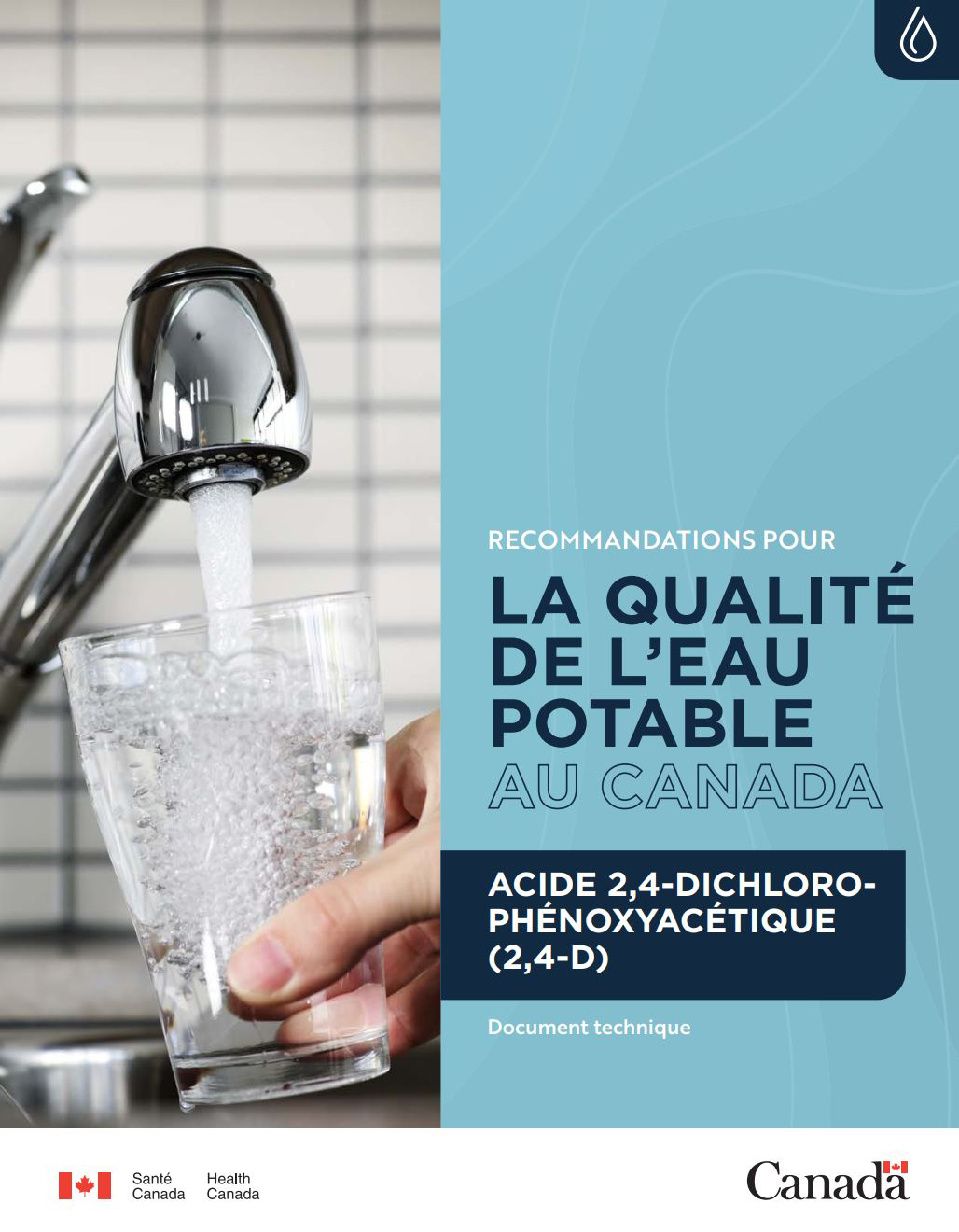 Recommandations pour la qualité de l'eau potable au Canada : document technique – l'acide 2,4-dichlorophénoxyacétique