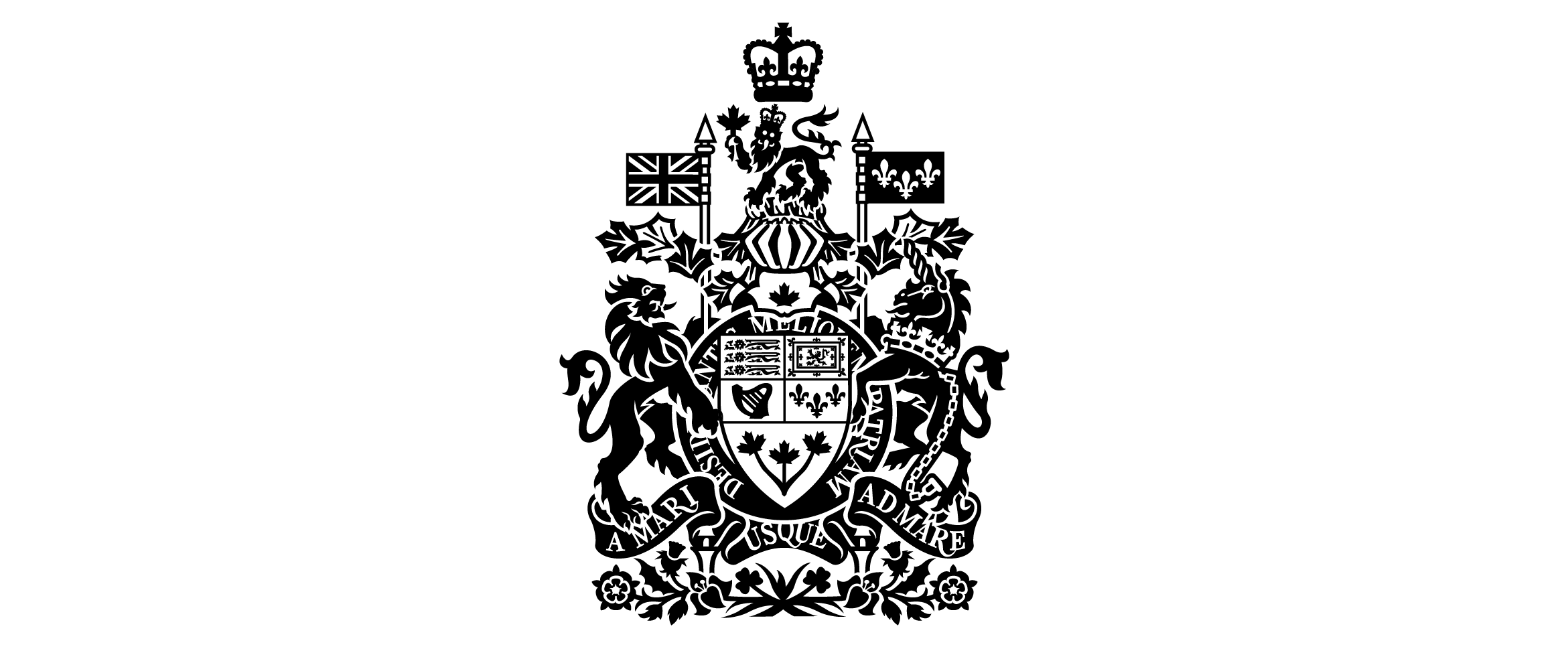 Les armoiries du Canada. L’un des symboles officiels du gouvernement du Canada.