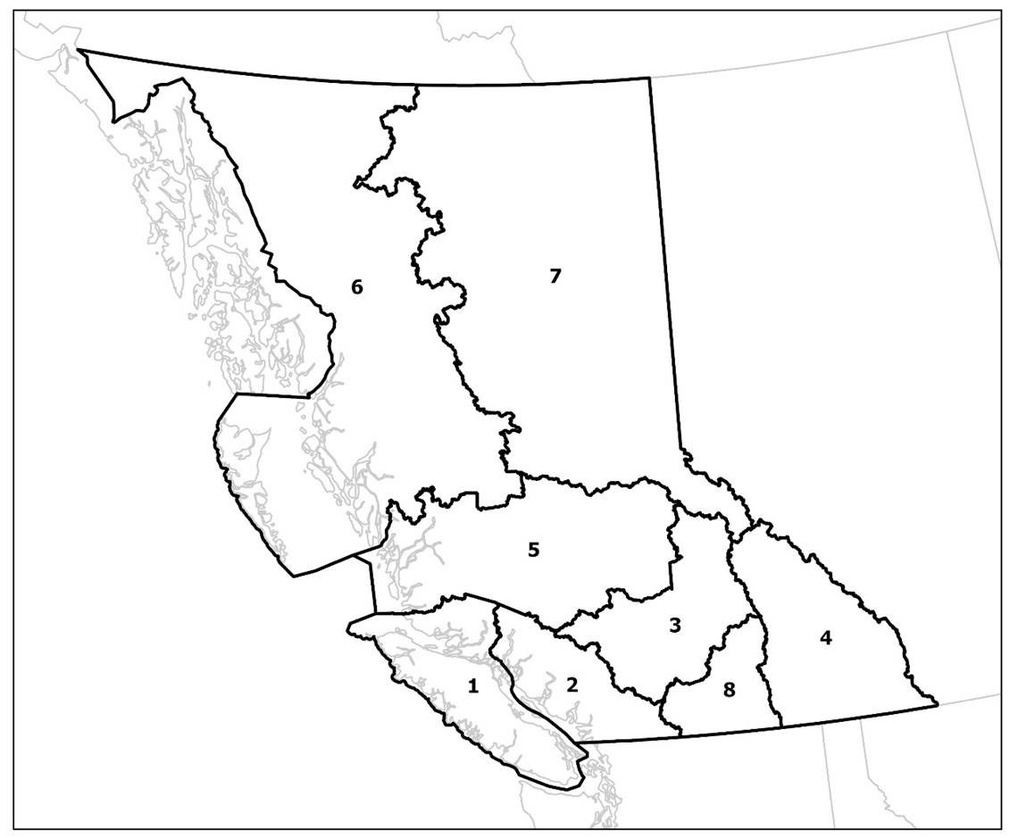 Hunting regulations summary for migratory birds: British Columbia