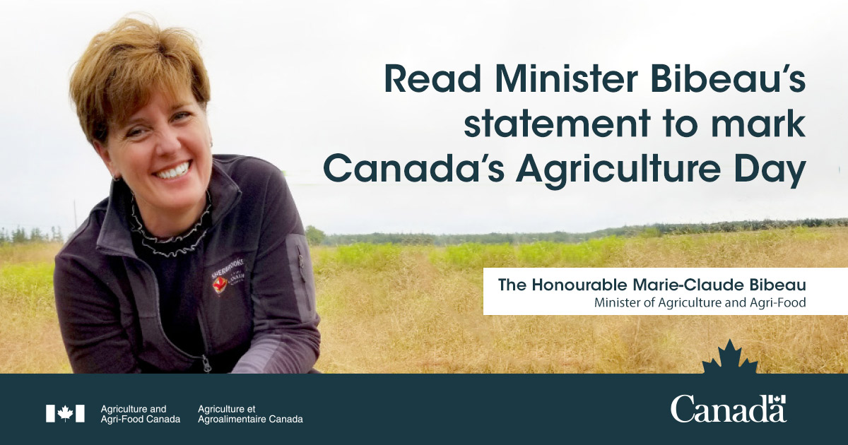 Message from the Minister of Agriculture and AgriFood on Canada’s
