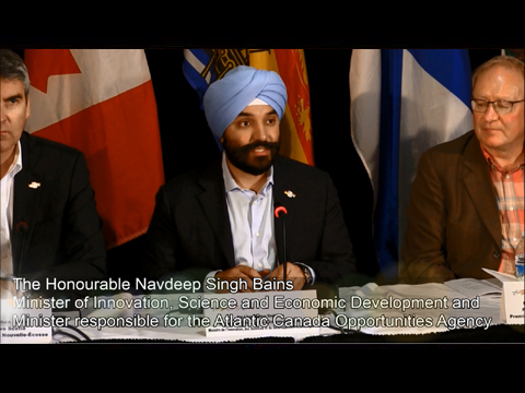 Minister Bains talks about the Atlantic Growth Strategy