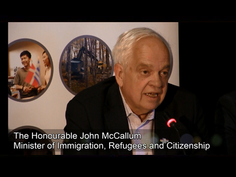Minister McCallum talks about immigration