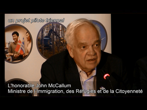 Le ministre McCallum parle de l'immigration