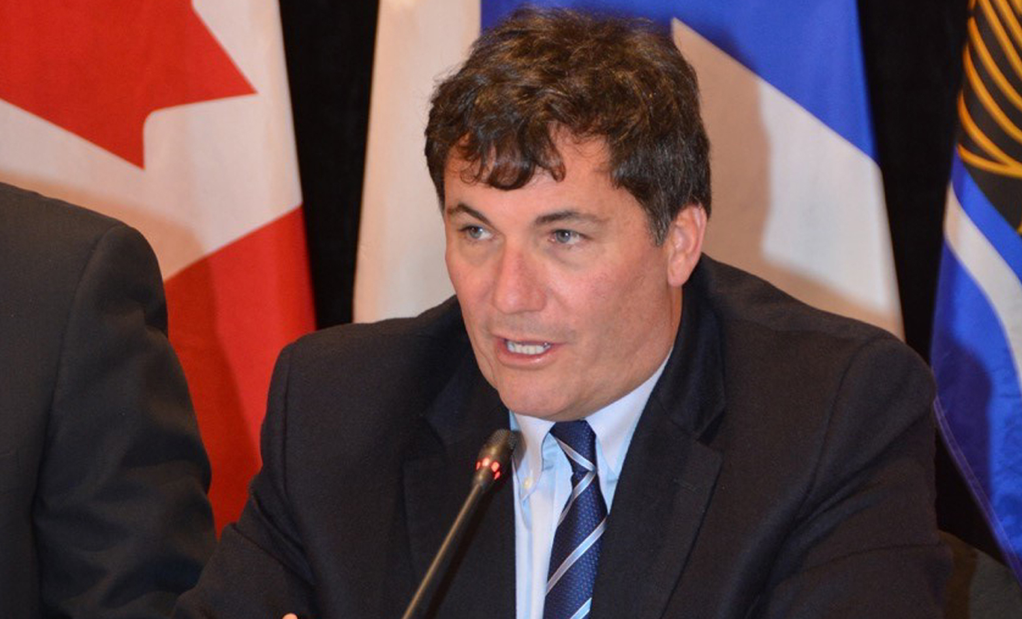 January 27, 2017 - The Honourable Dominic LeBlanc, Minister of Fisheries, Oceans and the Canadian Coast Guard, speaks at a meeting of federal and provincial officials in Wolfville, Nova Scotia, to discuss progress on the Atlantic Growth Strategy.