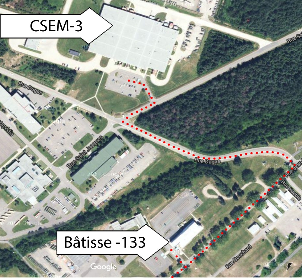Slide - Map to Building 133 and CSEM 3