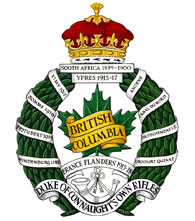 Ensign du The British Columbia Regiment (Duke of Connaught’s Own) 