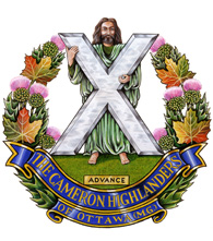 The Cameron Highlanders of Ottawa crest