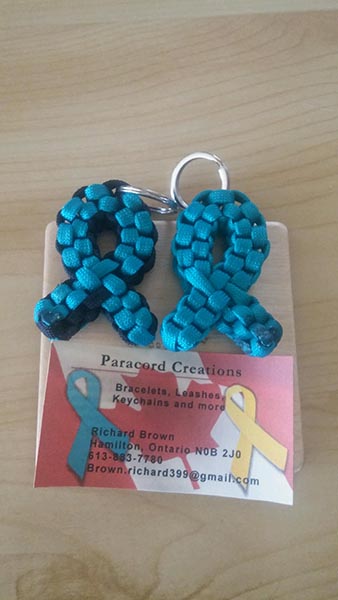 Paracord keychains