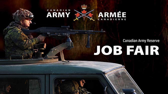 Canadian Army Reserve JOB FAIR 2024