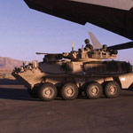 Coyote Armoured Vehicle variants can be surveillance or command vehicles.