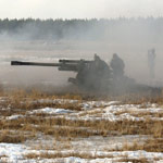 The C3 Howitzer can fire munitions up to 18 kilometres.