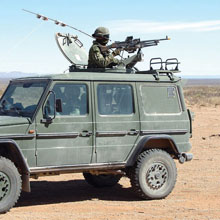 The C6 medium machine gun can be mounted on a variety of vehicles.