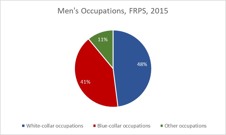 Figure 12: Men's Occupations, FRPS, 2015