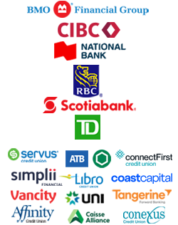 Mosaic of the Sign-in Partner bank logos