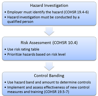 Figure 1. Overview of the hazard management and control banding process