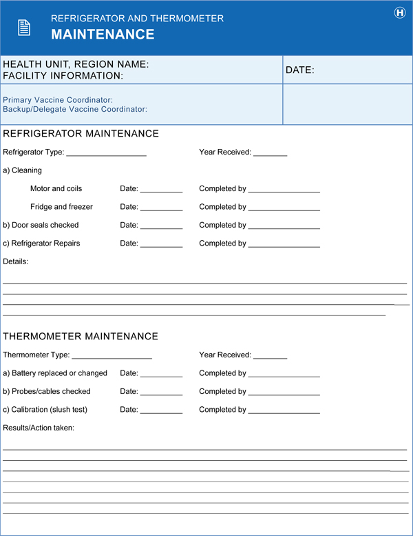 Vaccine Storage And Handling Chart