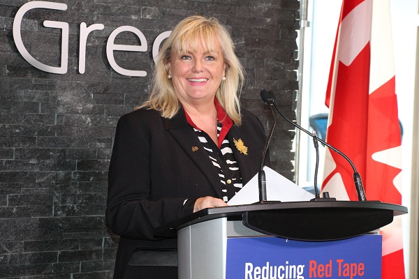 The Honourable Kerry-Lynne D. Findlay, P.C., Q.C., M.P., Minister of National Revenue, highlights the Government's progress on red tape reduction.