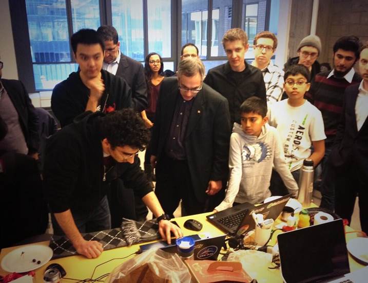 Minister Clement with CODE participants. Photo: XMG Studio