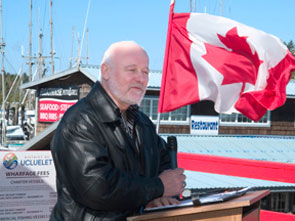 James Lunney, Member of Parliament for Nanaimo-Alberni, announces the completion of a small craft harbour project at Ucluelet Harbour, British Columbia, on behalf of the Honourable Gail Shea, Minister of Fisheries and Oceans.
