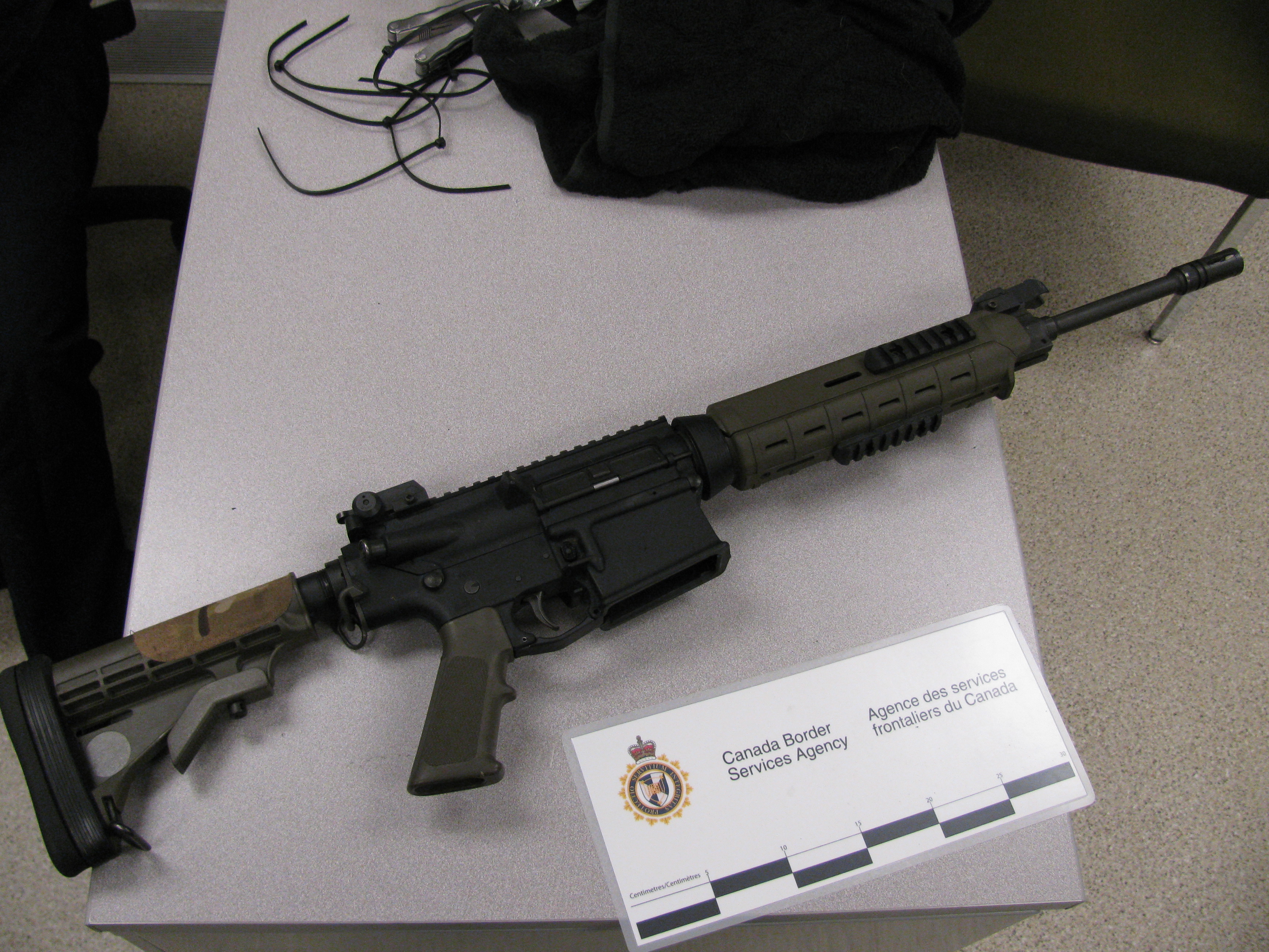 Assault rifle seized at the Beaver Creek Port of Entry in rash of firearms smuggling cases