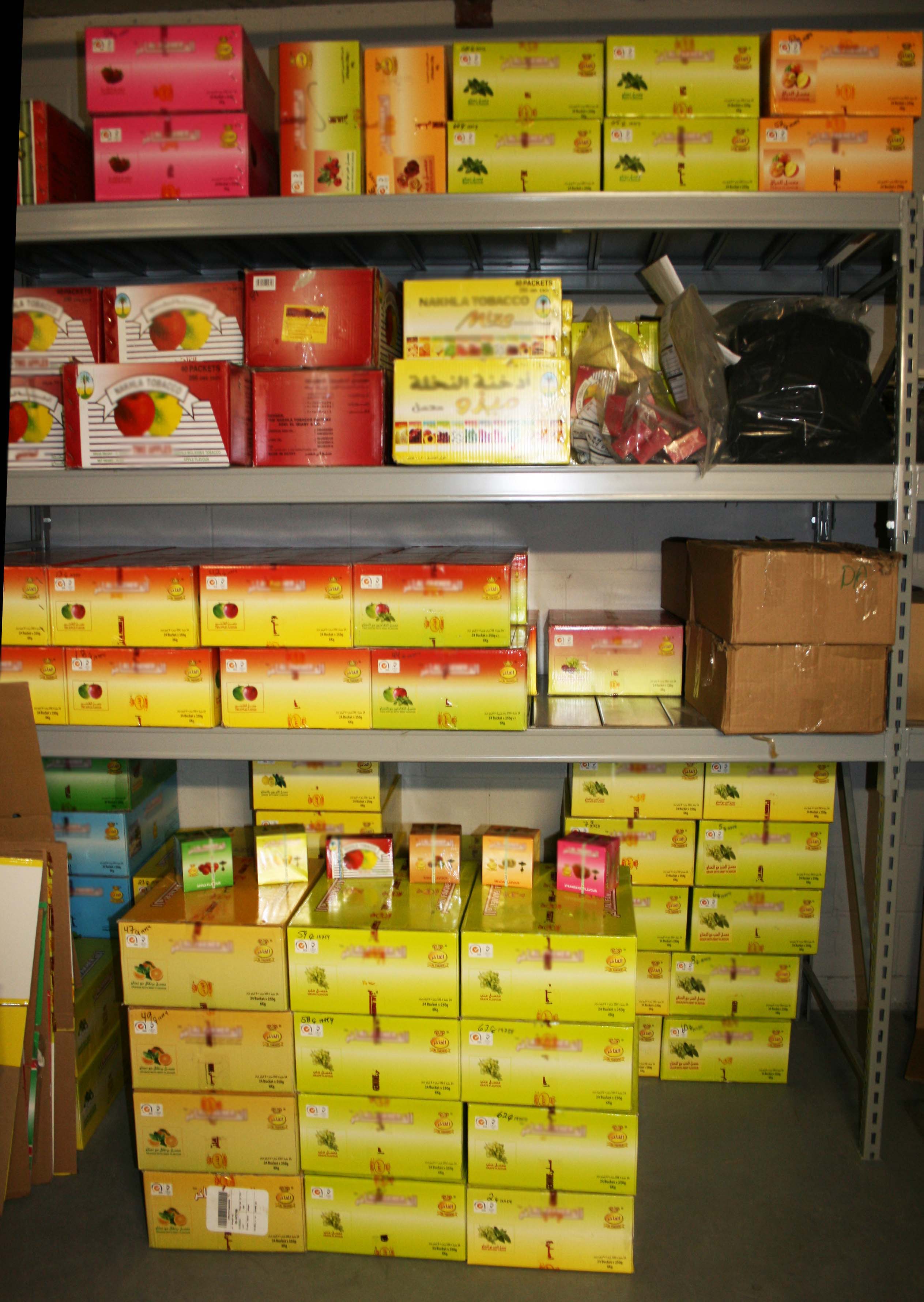 Shisha tobacco seizure in Ottawa.