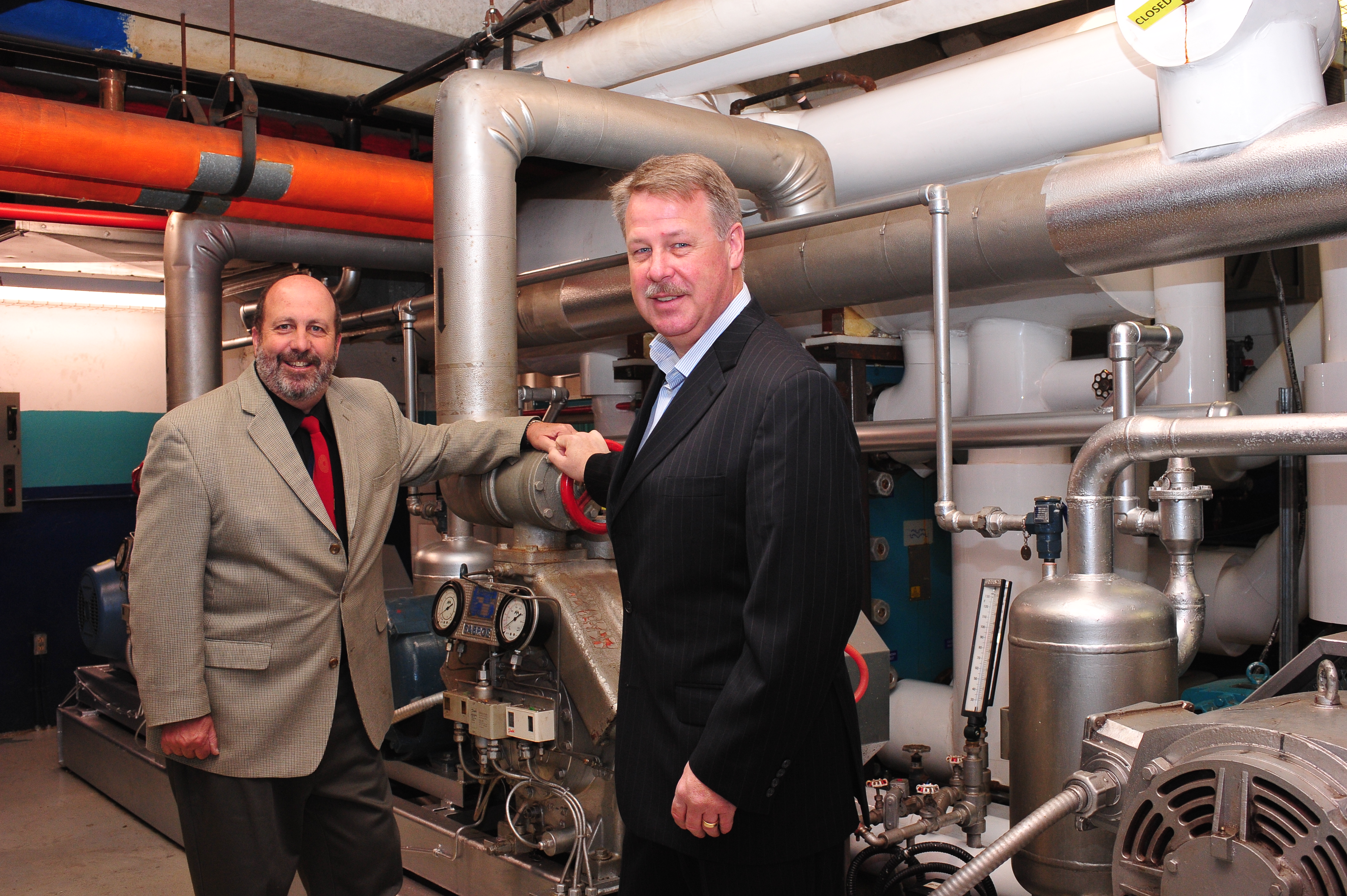 Federal Government Invests in Harbour Station 

New ice plant chiller will help host more events  


May 30, 2014 ¿ Saint John, NB ¿ Atlantic Canada Opportunities Agency (ACOA)

Saint John¿s Harbour Station Arena will benefit from a new ice plant chiller, thanks to an investment by the Government of Canada.

Rodney Weston, Member of Parliament for Saint John, on behalf of the Honourable Rob Moore, Minister of State (Atlantic Canada Opportunities Agency), joined Harbour Station Commission officials to make the announcement today.

The Government of Canada, through ACOA, is investing $81,497 under the Community Infrastructure Improvement Fund (CIIF), while the Harbour Station Commission is contributing $126,829.

The pictures show MP Weston and Mike Caddell, General Manager, Harbour Station.