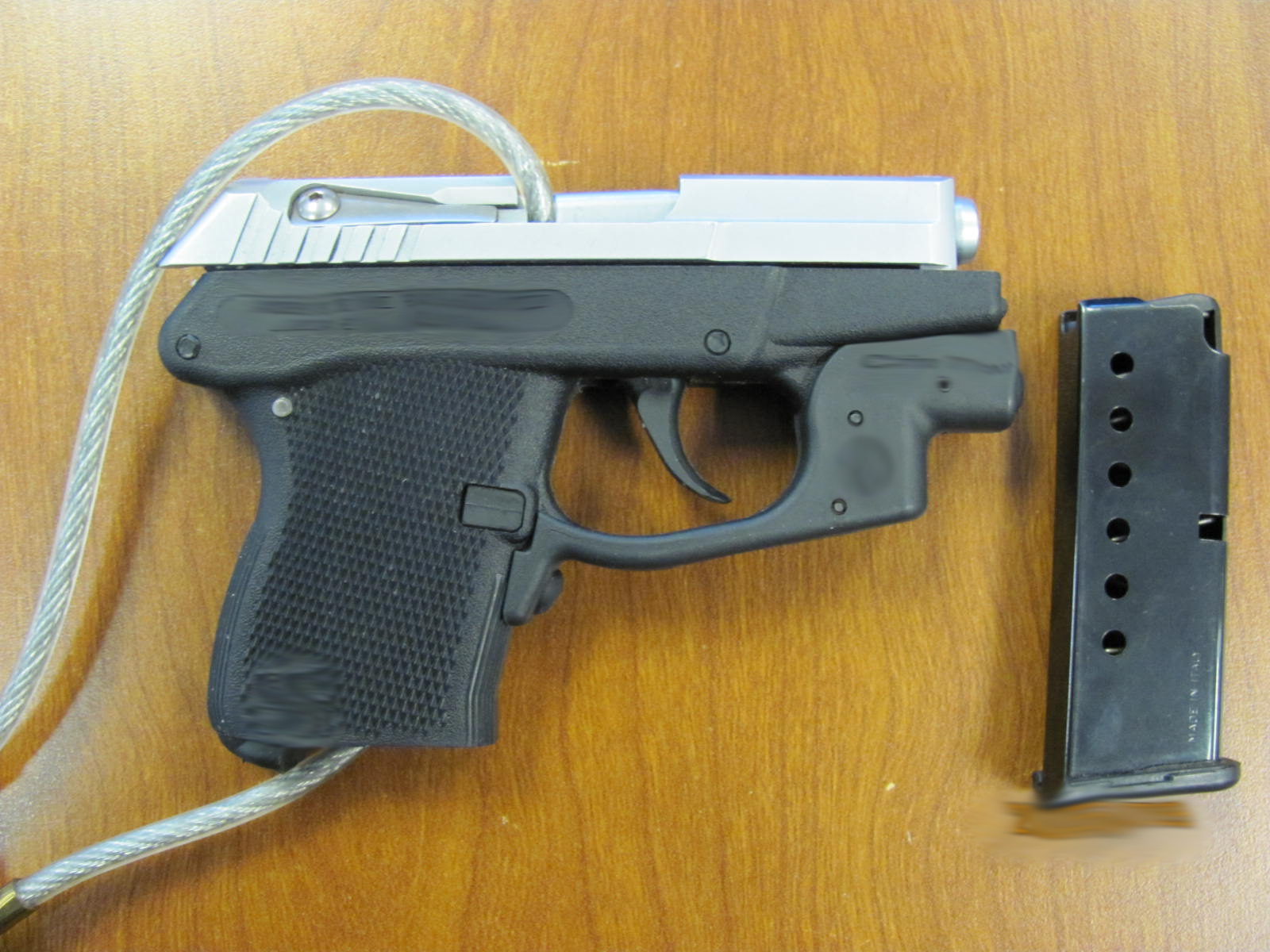A .32-calibre semi-automatic handgun seized at Regway on June 7, 2014. 