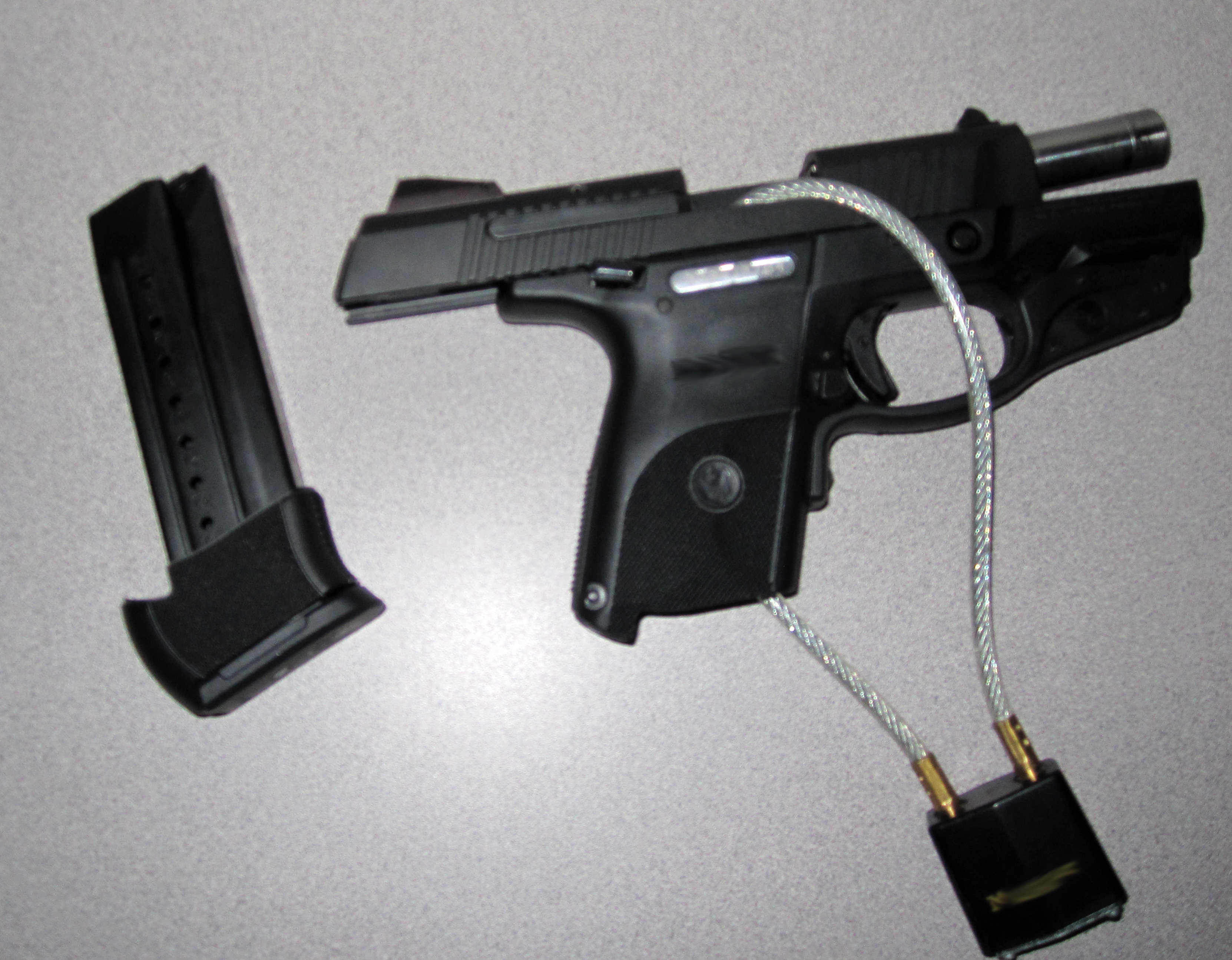 Firearm seized at Chief Mountain on June 6, 2014.