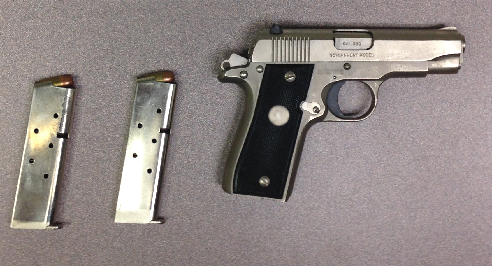 Firearm seized at Chief Mountain on July 3, 2014