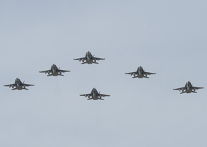 Six CF-18 Hornets
