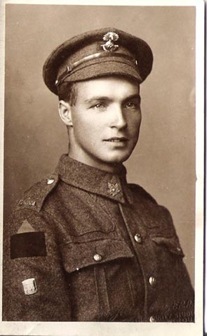 Private Sidney Halliday, courtesy of the Halliday family