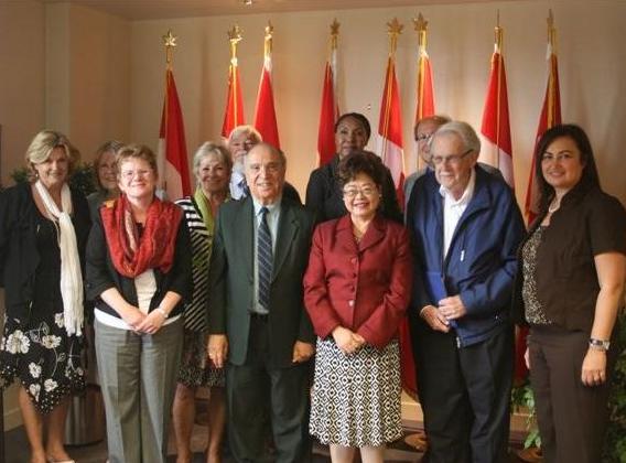 Minister of State Wong with round table participants.