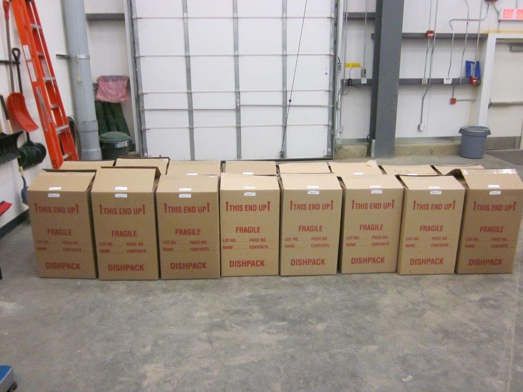 Boxes filled with 197kgs of marijuana seized in Edmonton on June 4, 2014