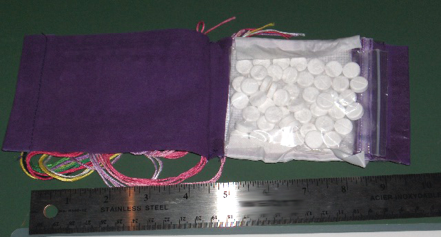 Sample of oxycodone seized by officers in Winnipeg on September 8, 2014