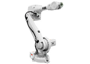Promotional photo of the IRB 4600 industrial robot to be purchased by Sault College for its new robotics lab.