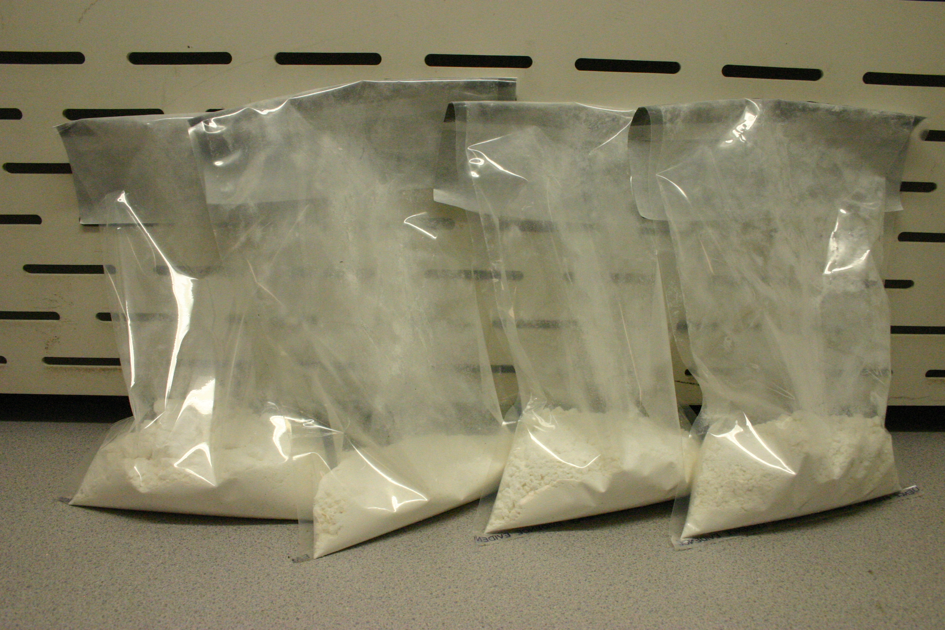 Cocaine weighing 1.94 kilograms seized at the Calgary International Airport on March 24, 2015.