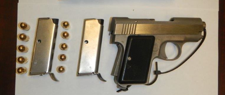 380 semi-automatic handgun with two magazines and 10 rounds.