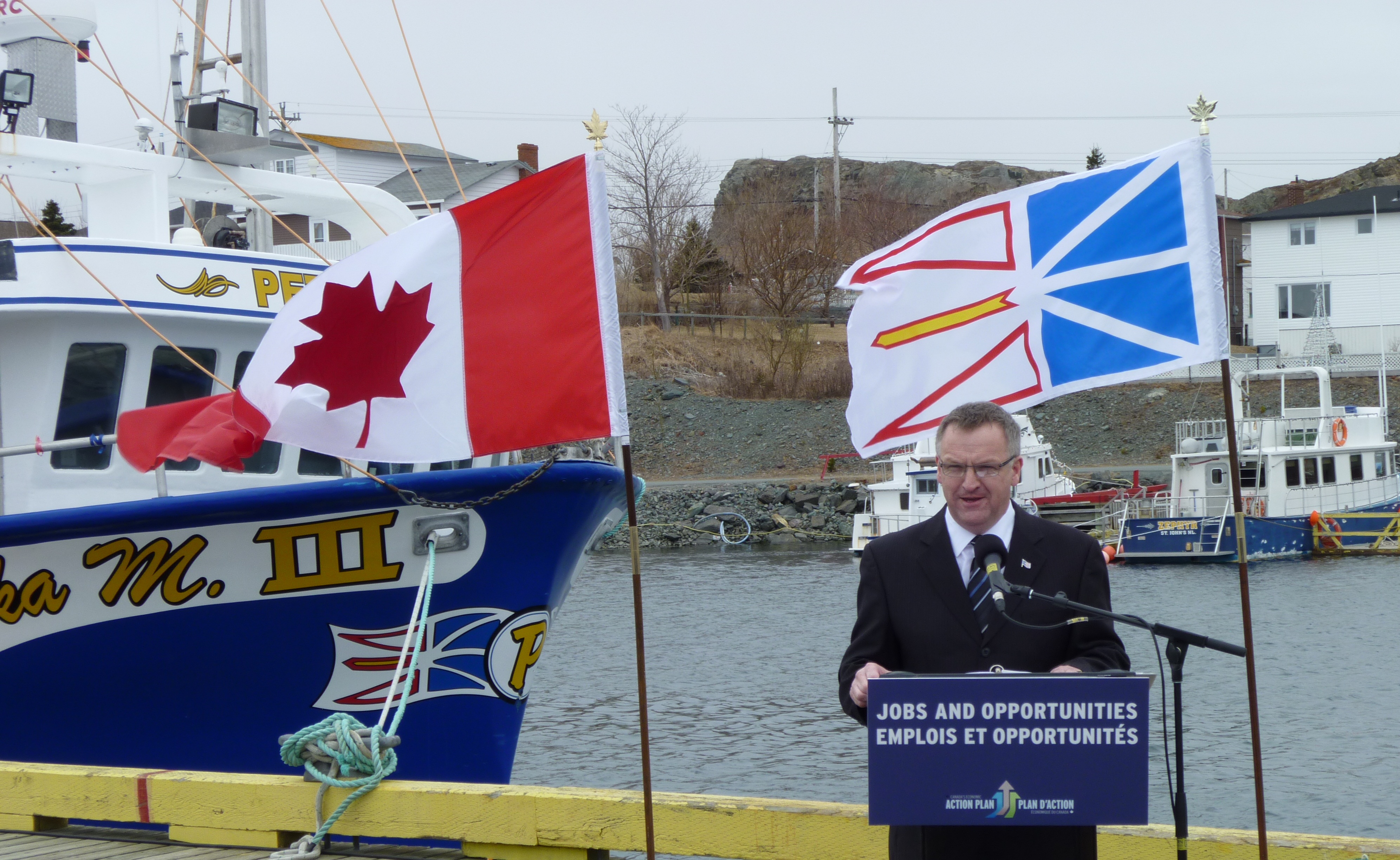 Senator Manning announces projects to improve safety and working conditions for harbour users in Newfoundland and Labrador.