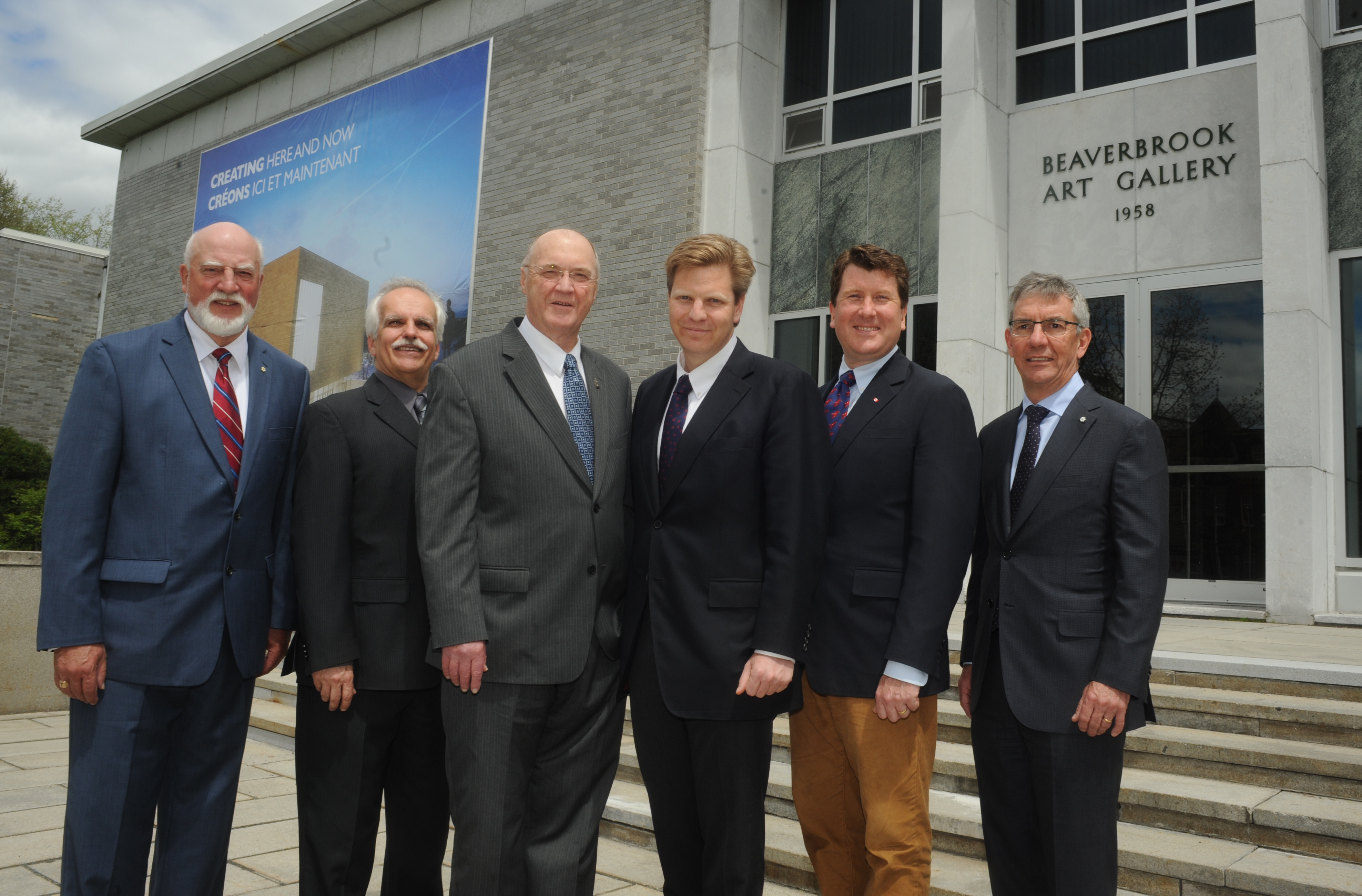 Harper Government Invests in Phase 2 Expansion at Beaverbrook Art Gallery 
May 20, 2015 ¿ Fredericton, NB ¿ Atlantic Canada Opportunities Agency (ACOA)

The Beaverbrook Art Gallery is moving ahead with phase two of a three phase major expansion plan, thanks in part to an investment from the Government of Canada. The Honourable Keith Ashfield, Member of Parliament for Fredericton, on behalf of the Honourable Rob Moore, Regional Minister for New Brunswick and Minister of State (Atlantic Canada Opportunities Agency), announced federal government funding of $1.5 million for the provincial gallery in support of the project.

The 14,000 square foot phase two expansion includes the addition of a multipurpose theatre, new gallery and studio spaces, exterior terrace and permanent collection storage upgrades.

This project builds on the Beaverbrook Art Gallery¿s existing assets such as its world-class art collection. Benefits of the expansion include greater rental opportunities, better ability to accommodate large travelling exhibits, improved accessibility and increased revenue. 

Pictured here (left to right) are:  Bernie Riordin, Director Emeritus and Terry Graff, Director/Chief Executive Officer, and Chief Curator, Beaverbrook Art Gallery; the Honourable Keith Ashfield, Member of Parliament for Fredericton; Jamie Irving, Chair, Capital Campaign, Beaverbrook Art Gallery; John Williamson, Member of Parliament for New Brunswick Southwest; and Allison McCain, Chair Board of Directors, Beaverbrook Art Gallery.    
