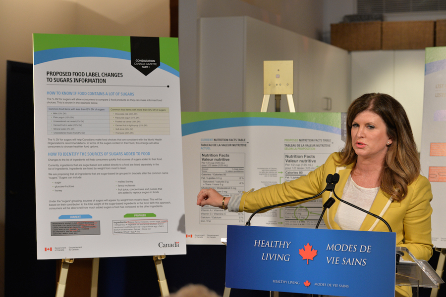 The Honourable Rona Ambrose, Minister of Health, today announced proposed new nutrition labels and tools that will help families make healthier food choices.