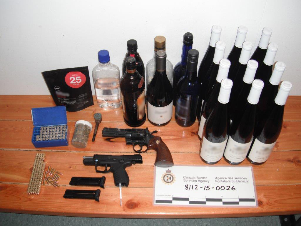 Contraband seizure June 2, 2015 by CBSA's Marine Enforcement Team.