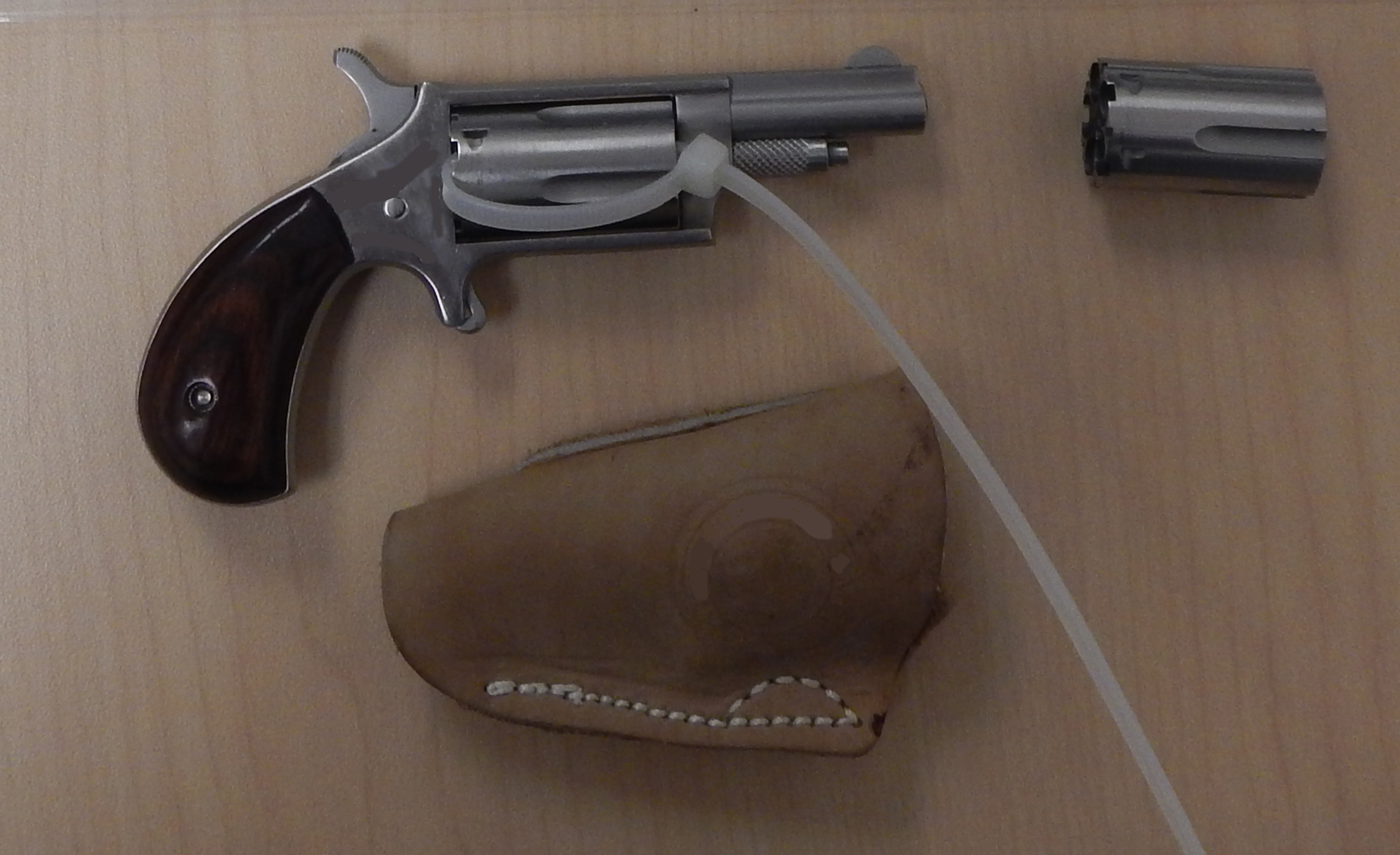 Firearm seized by CBSA officers at the Fort Frances port of entry on June 24, 2015.