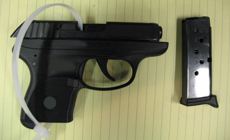 Firearm seized by CBSA officers at the Pigeon River port of entry on July 8, 2015.