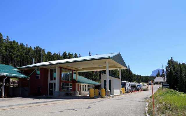 The Chief Mountain border crossing.