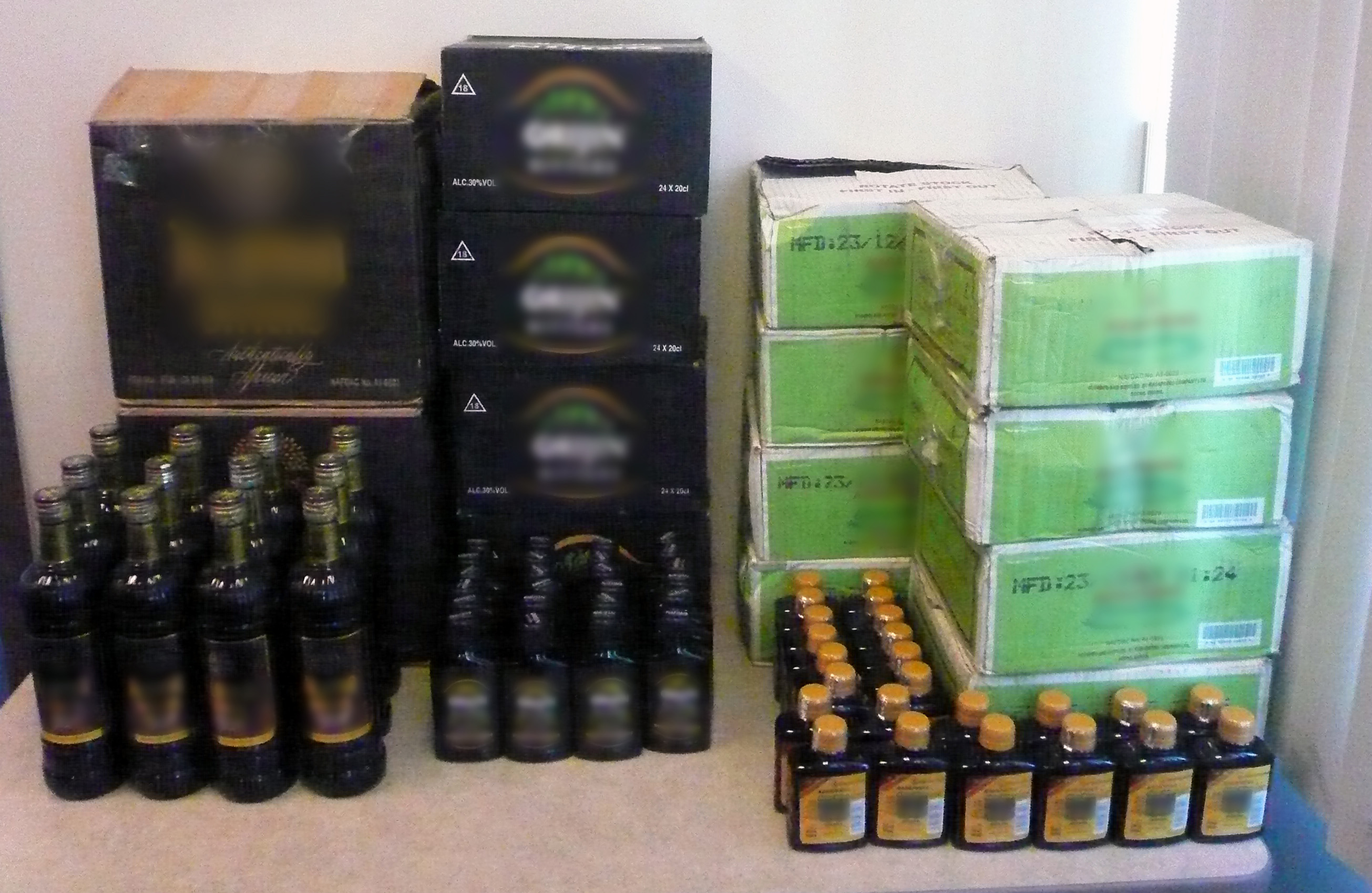 A sample of the undeclared alcohol seized on June 16 in Saskatoon.
