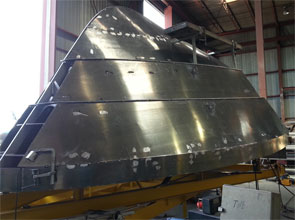 Lifeboat construction begins at Hike Metal Products