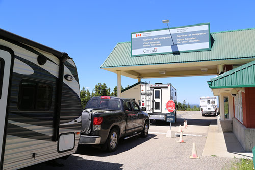 The Chief Mountain border crossing.