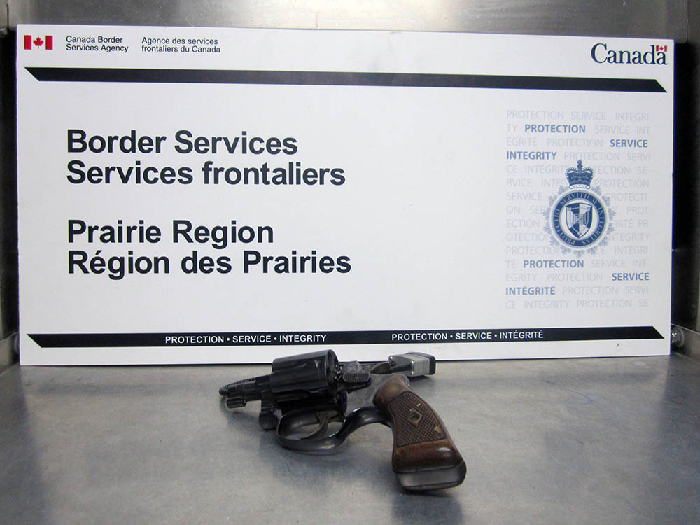 
The .38-calibre, prohibited revolver seized at North Portal on September 21.
